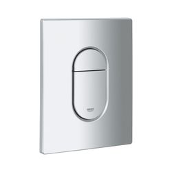 Grohe Abdeckplatte Mattchrom mit Drucktaste, senkrechte Montage, 42378P00... GROHE-42378P00 4005176885051 (Abb. 1)