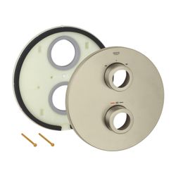 Grohe Rosette Nickel gebürstet für Grohtherm Thermostat-Sets, Außendurchmesser 210mm, v... GROHE-47810EN0 4005176553820 (Abb. 1)