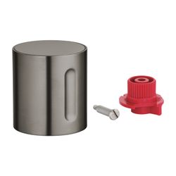 Grohe Absperrgriff mit Kappe für Thermostat-Fertigmontageset, Hard Graphite gebürstet, ... GROHE-47898AL0 4005176553752 (Abb. 1)