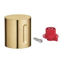Grohe Absperrgriff mit Kappe für Thermostat-Fertigmontageset, Cool Sunrise gebürstet, 4... GROHE-47898GN0 4005176690334 (Abb. 1)