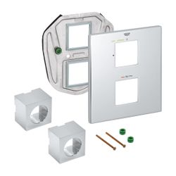 Grohe Rosette für Fertigmontageset Thermostat-Brause, Wandrosette mit verdeckter Rosett... GROHE-47963000 4005176998638 (Abb. 1)