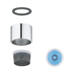 Grohe Mousseur, Innengewinde M22x1, Durchflussklasse PCA, Chrom, 48251000... GROHE-48251000 4005176313011 (Abb. 1)