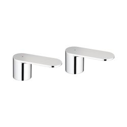 Grohe Griffpaar für Eurosmart Cosmopolitan, Metall, Markierung Blau/Rot für 3-Loch-Wasc... GROHE-48306000 4005176372285 (Abb. 1)