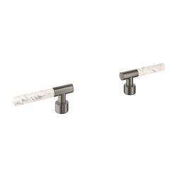 Grohe Atrio PC Hebelgriffe White Attica Caesarstone Hard Graphite gebürstet für 21134/2... GROHE-48458AL0 4005176788475 (Abb. 1)