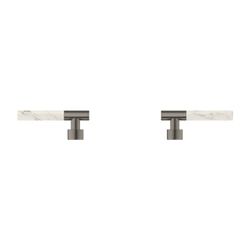 Grohe Atrio PC Hebelgriffe White Attica Caesarstone Hard Graphite gebürstet für 21134/2... GROHE-48458AL0 4005176788475 (Abb. 1)