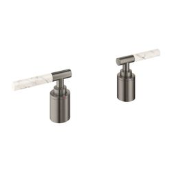 Grohe Atrio PC Hebelgriffe White Attica Caesarstone Hard Graphite gebürstet für 25224... GROHE-48464AL0 4005176788550 (Abb. 1)