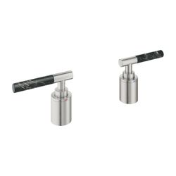 Grohe Atrio PC Hebelgriffe Vanilla Noir Caesarstone Supersteel für 25224... GROHE-48465DC0 4005176788567 (Abb. 1)