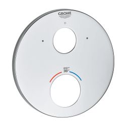 Grohe Rosette für Fertigmontageset Thermostat rund, Chrom, verdeckte Befestigung... GROHE-49098000 4005176497094 (Abb. 1)