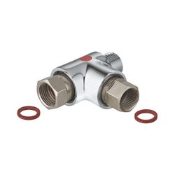 Grohe Verteilerstück für Niederdruck-Spültischbatterien, Chrom, 07202000... GROHE-07202000 4005176017445 (Abb. 1)