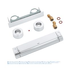 Grohe Grohtherm 2000 Thermostat-Brausebatterie 1/2" chrom 34469001... GROHE-34469001 4005176926396 (Abb. 1)