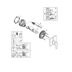 Grohe Allure Einhand-Wannenbatterie cool sunrise gebürstet 19315GN1... GROHE-19315GN1 4005176513978 (Abb. 1)