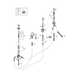 Grohe Allure 4-Loch-Einhand-Wannenkombination warm sunset gebürstet 19316DL1... GROHE-19316DL1 4005176513831 (Abb. 1)