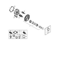 Grohe Allure Thermostat mit 1 Absperrventil chrom 19380002... GROHE-19380002 4005176513190 (Abb. 1)