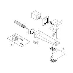 Grohe Allure Brilliant 2-Loch-Waschtischbatterie supersteel 19783DC0... GROHE-19783DC0 4005176490484 (Abb. 1)