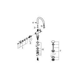 Grohe Atrio Waschtisch-Einlochbatterie 1/2" L-Size supersteel 21019DC3... GROHE-21019DC3 4005176455230 (Abb. 1)