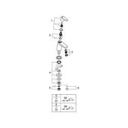 Grohe Eurodisc Cosmopolitan Standventil XS-Size chrom 23051002... GROHE-23051002 4005176887567 (Abb. 1)