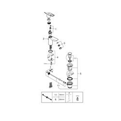 Grohe BauLoop Einhand-Waschtischbatterie 1/2" S-Size chrom 23335001... GROHE-23335001 4005176529566 (Abb. 1)