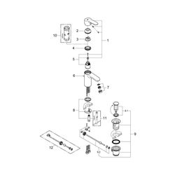 Grohe Eurostyle Cosmopolitan Einhand-Waschtischbatterie 1/2" S-Size chrom 2337420E... GROHE-2337420E 4005176936678 (Abb. 1)