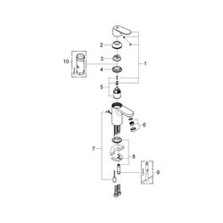 Grohe Eurosmart Cosmopolitan Einhand-Waschtischbatterie 1/2" S-Size chrom 2337800E... GROHE-2337800E 4005176936647 (Abb. 1)