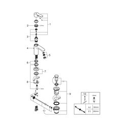 Grohe Eurostyle Cosmopolitan Einhand-Waschtischbatterie 1/2" S-Size chrom 2338720E... GROHE-2338720E 4005176938382 (Abb. 1)