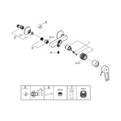 Grohe BauLoop Einhand-Brausebatterie 1/2" chrom 23633001... GROHE-23633001 4005176555923 (Abb. 1)