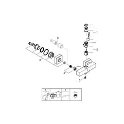 Grohe Eurocube Joy Einhand-Brausebatterie 1/2" chrom 23665000... GROHE-23665000 4005176342219 (Abb. 1)