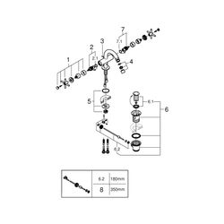 Grohe Atrio Bidet-Einlochbatterie 1/2" warm sunset 24027DA3... GROHE-24027DA3 4005176493768 (Abb. 1)