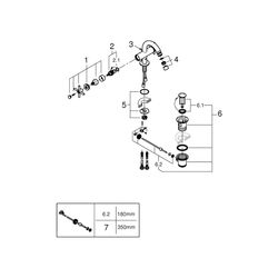 Grohe Atrio Bidet-Einlochbatterie 1/2" warm sunset 24027DA3... GROHE-24027DA3 4005176493768 (Abb. 1)