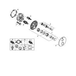 Grohe Grohtherm Thermostat mit 1 Absperrventil chrom 24075000... GROHE-24075000 4005176465987 (Abb. 1)