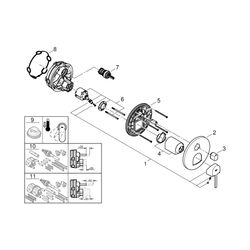 Grohe Plus Einhandbatterie mit 3-Wege Umstellung 24093DC3... GROHE-24093DC3 4005176574214 (Abb. 1)