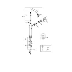 Grohe Essence Einhand-Waschtischbatterie 1/2" XL-Size warm sunset 24170DA1... GROHE-24170DA1 4005176711640 (Abb. 1)