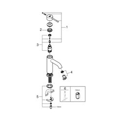 Grohe Essence Einhand-Waschtischbatterie 1/2" S-Size cool sunrise 24172GL1... GROHE-24172GL1 4005176712111 (Abb. 1)