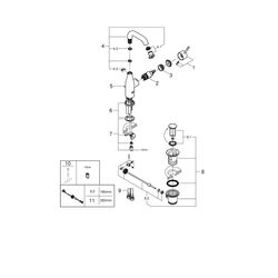 Grohe Essence Einhand-Waschtischbatterie 1/2" M-Size cool sunrise 24173GL1... GROHE-24173GL1 4005176711312 (Abb. 1)