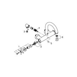 Grohe Atrio Wannenbatterie 1/2" hard graphite gebürstet 25010AL3... GROHE-25010AL3 4005176455421 (Abb. 1)
