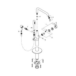 Grohe Essence Einhand-Wannenbatterie 1/2" Bodenmontage chrom 25248001... GROHE-25248001 4005176698255 (Abb. 1)