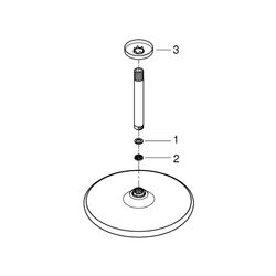 Grohe Tempesta 250 Kopfbrauseset Deckenauslass 142 mm chrom 26669000... GROHE-26669000 4005176580567 (Abb. 1)