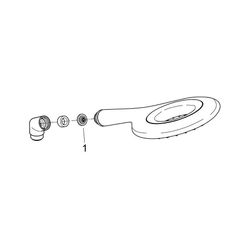 Grohe Rainshower Icon 150 Handbrause, 2 Strahlarten, Rot, 27443000... GROHE-27443000 4005176880025 (Abb. 1)