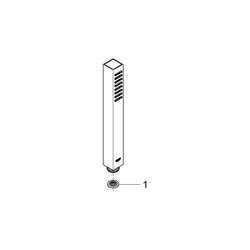 Grohe Euphoria CubePlus Stick Handbrause, 1 Strahlart, Supersteel, 27888DC0... GROHE-27888DC0 4005176526442 (Abb. 1)