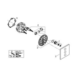 Grohe Grohtherm SmartControl 3-fach Unterputzventil hard graphite gebürstet 29127AL0... GROHE-29127AL0 4005176558382 (Abb. 1)