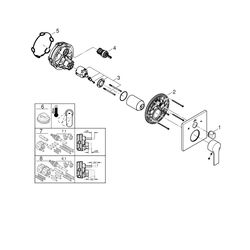 Grohe Allure Einhandbatterie mit 3-Wege Umstellung chrom 29176001... GROHE-29176001 4005176507779 (Abb. 1)