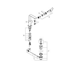 Grohe Allure Einhand-Waschtischbatterie 1/2" L-Size warm sunset gebürstet 32146DL1... GROHE-32146DL1 4005176499449 (Abb. 1)