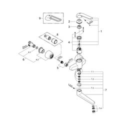 Grohe Euroeco Special Einhand-Waschtischbatterie 1/2" chrom 32774000... GROHE-32774000 4005176871740 (Abb. 1)