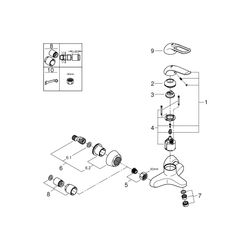 Grohe Euroeco Special Einhand-Waschtischbatterie 1/2" chrom 32776000... GROHE-32776000 4005176871764 (Abb. 1)