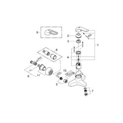 Grohe Euroeco Special Einhand-Waschtischbatterie 1/2" chrom 32776000... GROHE-32776000 4005176871764 (Abb. 1)