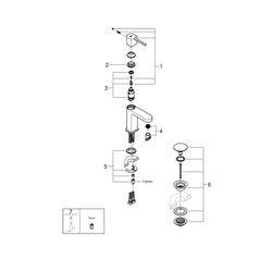 Grohe Plus Einhand-Waschtischbatterie 1/2" S-Size 33163003... GROHE-33163003 4005176529702 (Abb. 1)