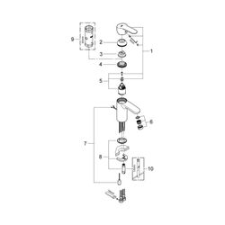 Grohe Eurostyle Cosmopolitan Einhand-Waschtischbatterie 1/2" S-Size chrom 3355720E... GROHE-3355720E 4005176906572 (Abb. 1)