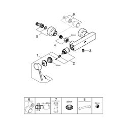 Grohe Plus Einhand-Brausebatterie 1/2" 33577AL3... GROHE-33577AL3 4005176585685 (Abb. 1)