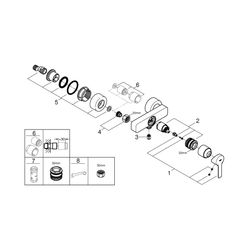 Grohe Lineare Einhand-Brausebatterie 1/2" chrom 33865001... GROHE-33865001 4005176409202 (Abb. 1)