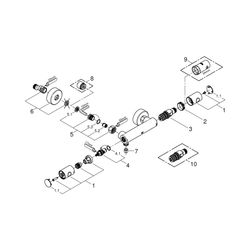 Grohe Grohtherm 1000 Cosmopolitan Thermostat-Brausebatterie 1/2" supersteel 34065DC2... GROHE-34065DC2 4005176374432 (Abb. 1)