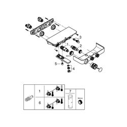 Grohe Grohtherm SmartControl Thermostat-Wannenbatterie 1/2" chrom 34718000... GROHE-34718000 4005176457647 (Abb. 1)